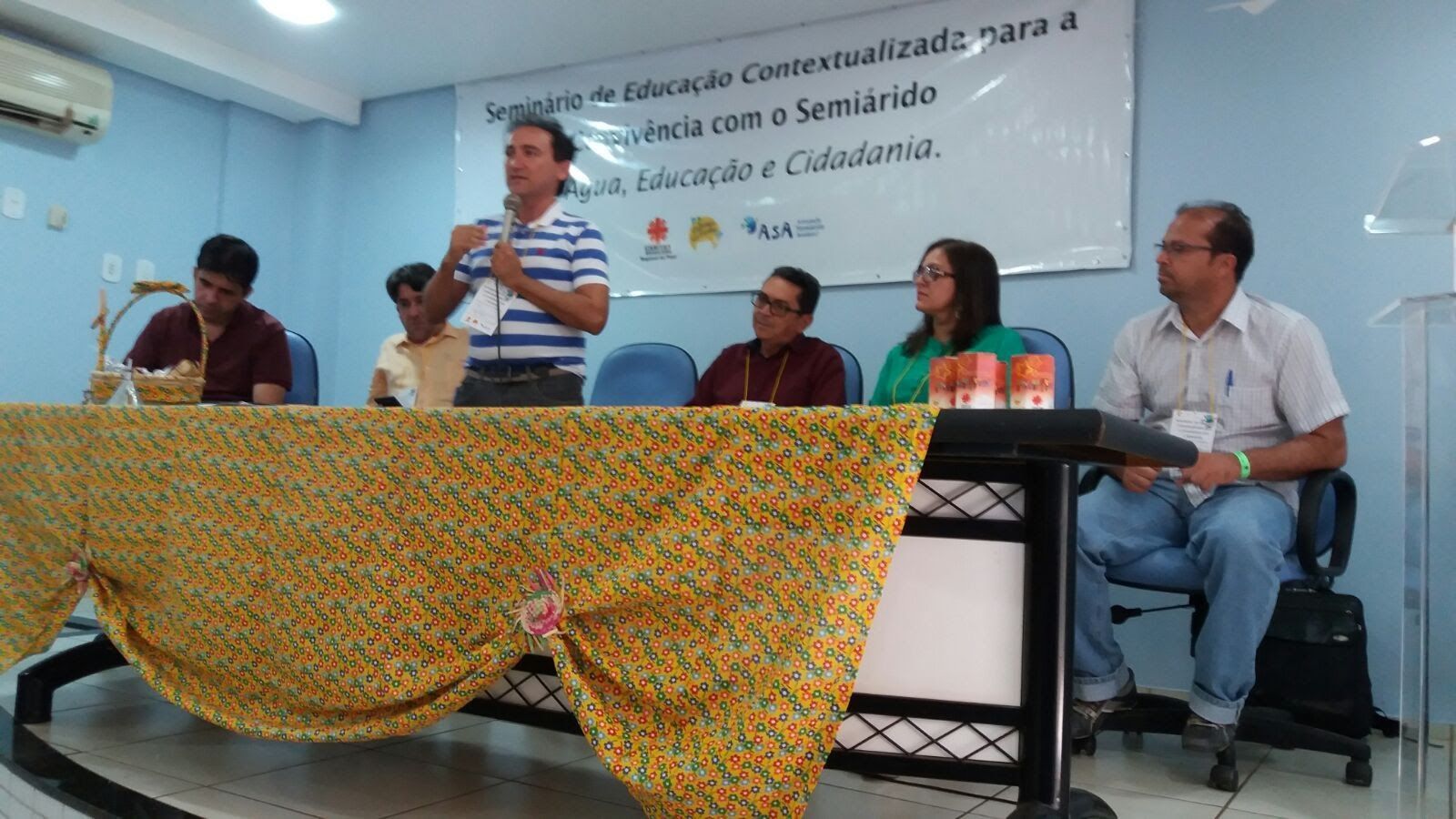 Com a fala, Adonias Rodrigues, Secretário Regional da Cáritas Piauí | Foto: Arquivo Cáritas PI