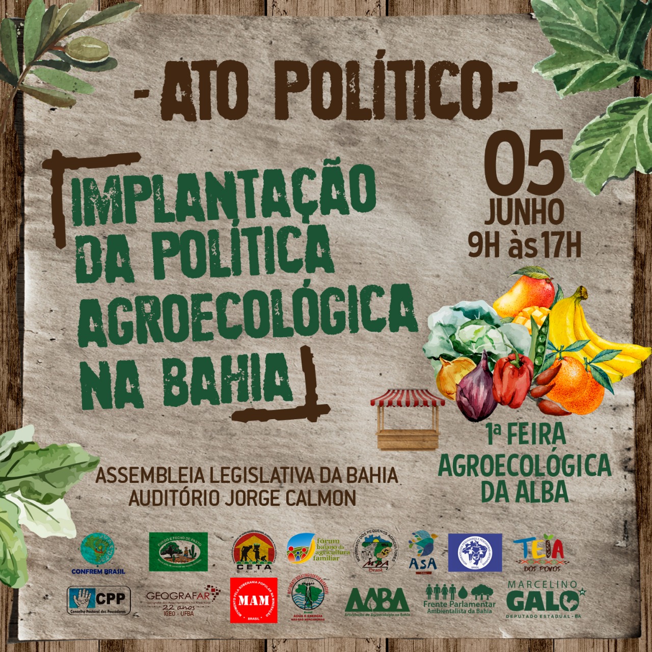 Arte de divulgação do Ato Político