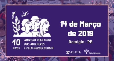 Arte de divulgação da marcha na região da Borborema, na Paraíba